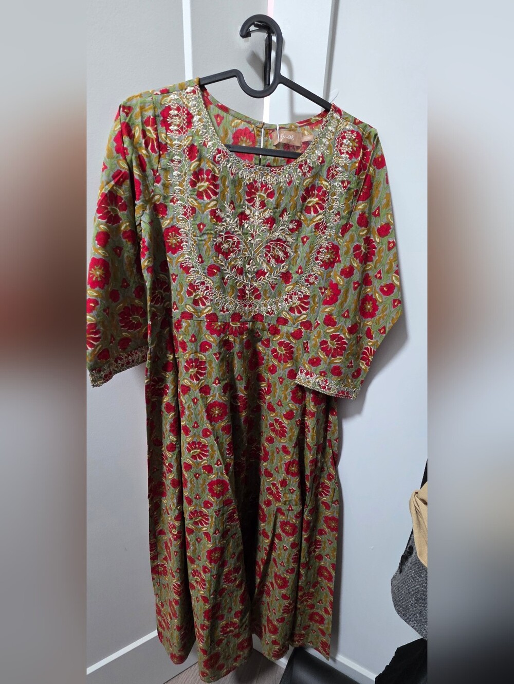 Shae Floral Kurta Dress (Anarkali) with Embroidery- New with Tags